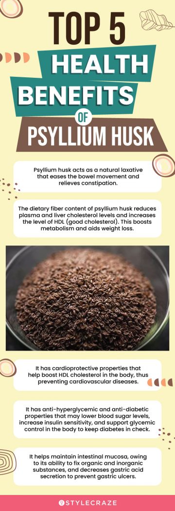  top 5 health benefits of psyllium husk (infographic)