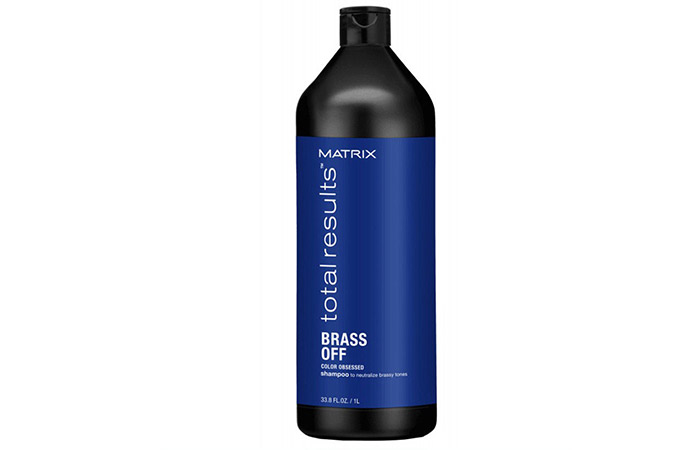 10. Best toner for blue hair: Matrix Total Results Brass Off Blue Toning Shampoo - wide 4