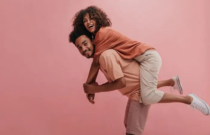A cute and happy couple