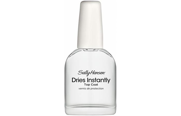 Apply a quick-dry top coat to dry your nail polish faster