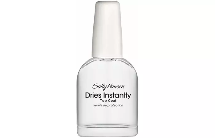 Apply a quick-dry top coat to dry your nail polish faster