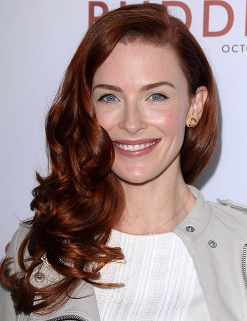 Red-haired actress Bridget Regan