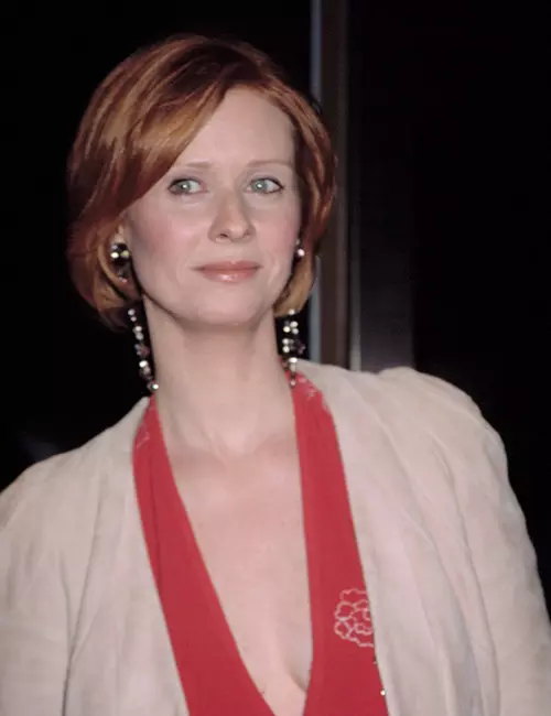 Red-haired actress Cynthia Nixon