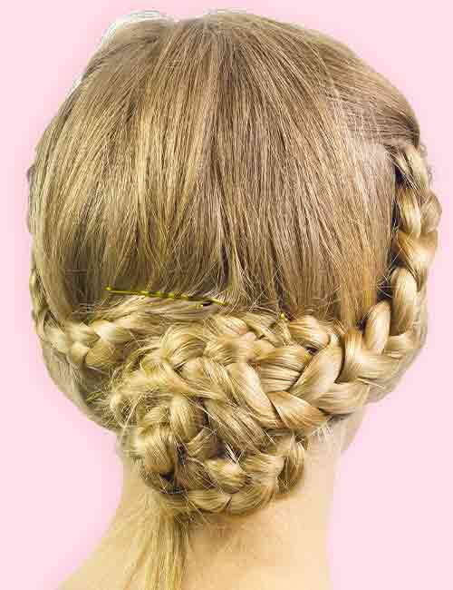 Double Dutch updo hairstyle