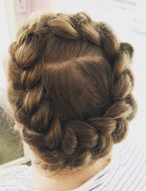 Dutch halo hairstyle