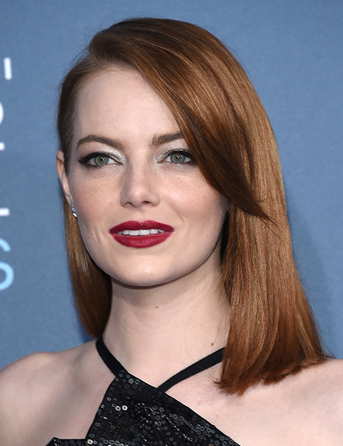 Red-haired actress Emma Stone