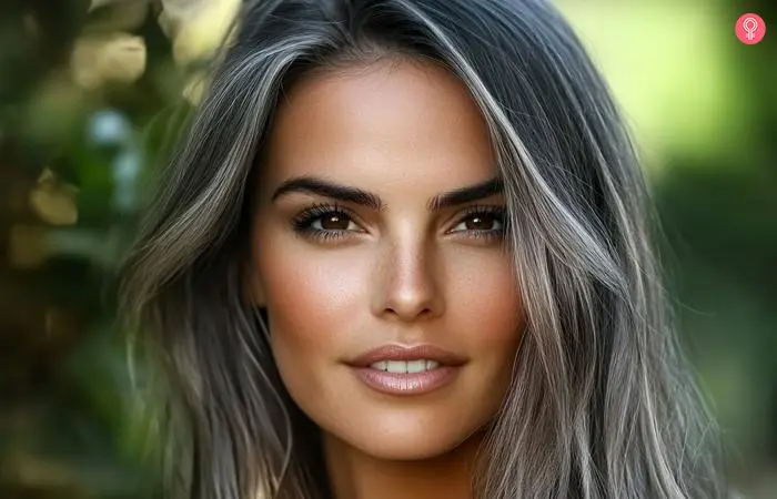 Hair colors suiting olive skin tones with brown eyes