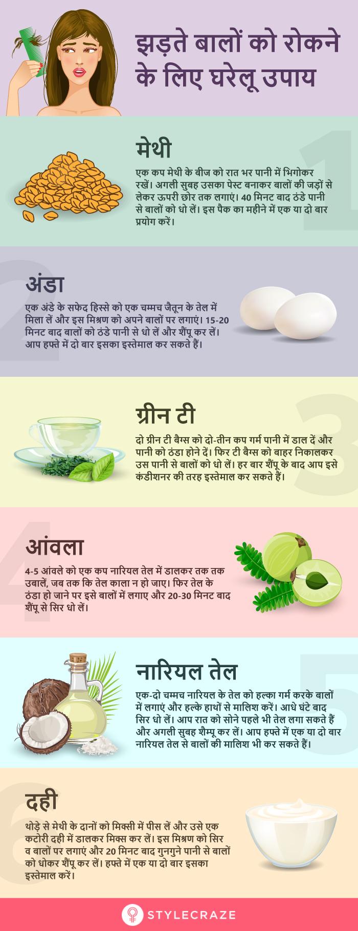 ब ल झड न स र कन क ल ए 20 आस न