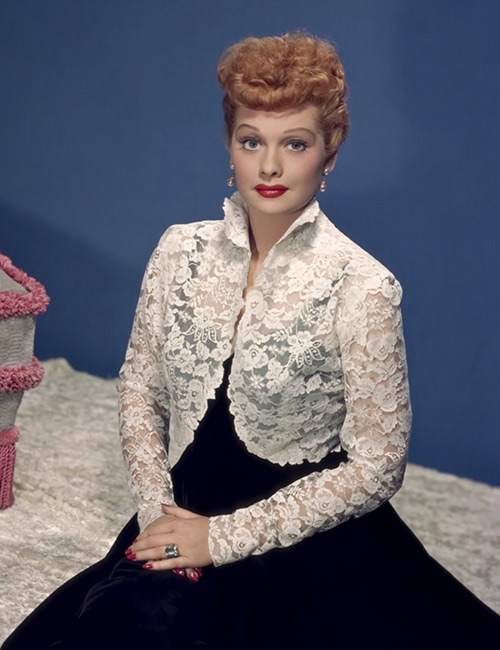 Red-haired actress Lucille Ball