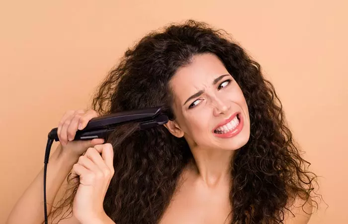 Excessive heat styling can damage coarse hair