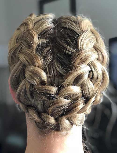 Updo Dutch Braid Hairstyles Pictures