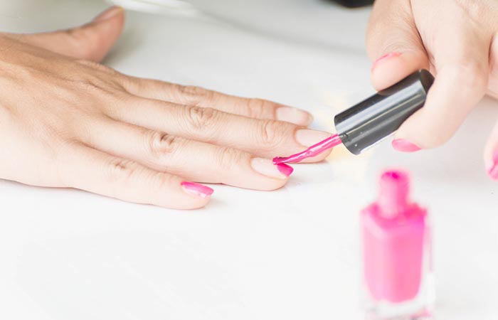 Apply many thin coats of nail polish to dry your nail polish faster