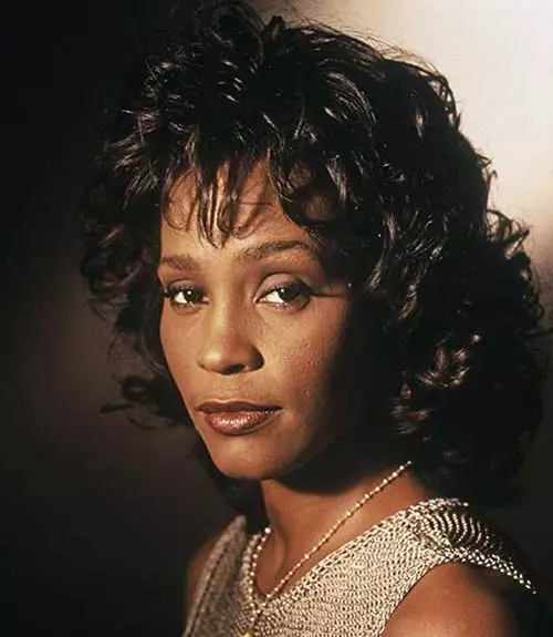 Whitney Houston 80s hairstyle