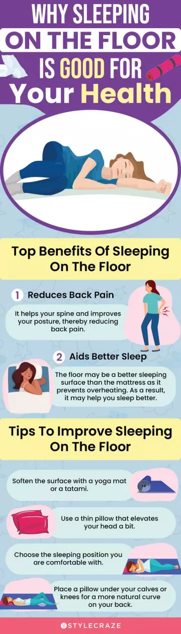 why sleeping on the floor is good for your health (infographic)