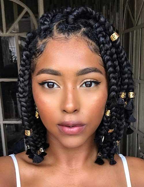 Bob braids protective hairstyle