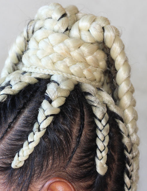 Ghana braids protective hairstyle
