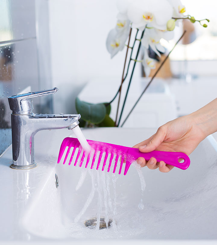 best way to wash hair brushes