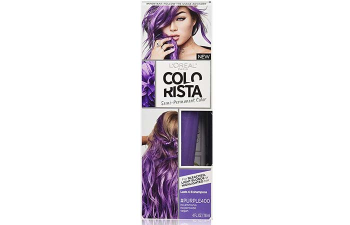 L'Oreal Paris Colorista Semi-Permanent Hair Colour - Purple