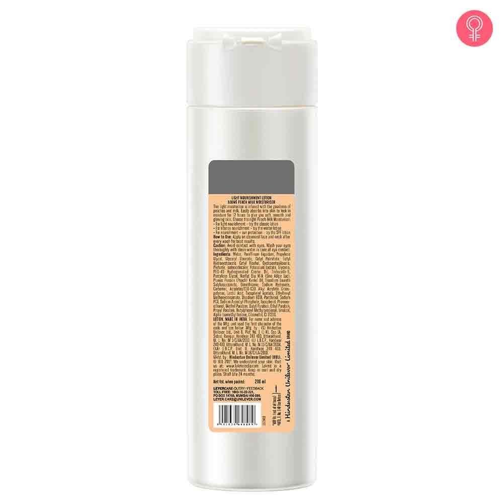 peach milk moisturizer