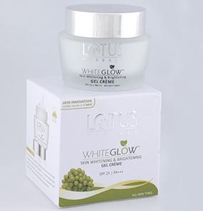 lotus herbals whiteglow skin whitening & brightening gel crème