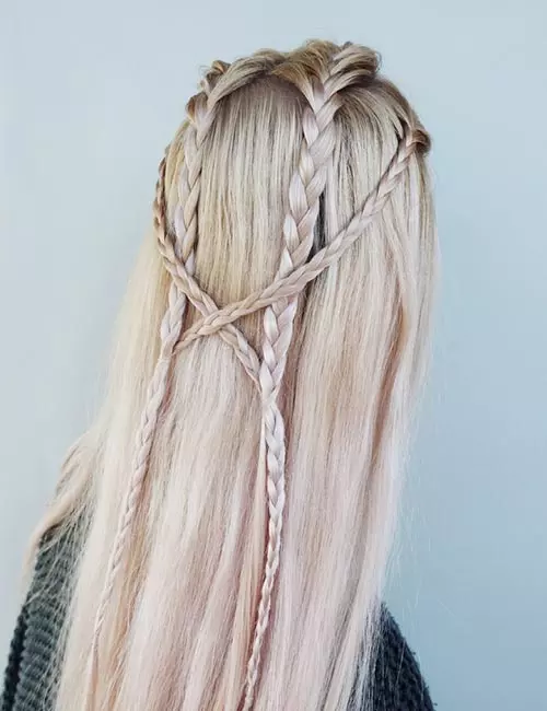 Multiple Braided Half Do