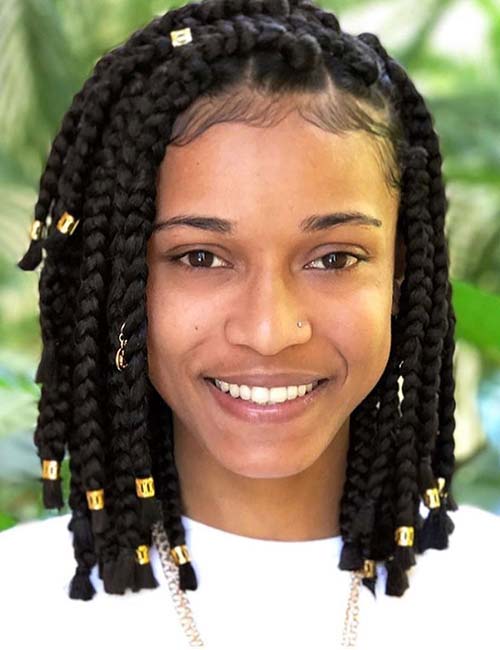 Short box braids a protective hairstyle