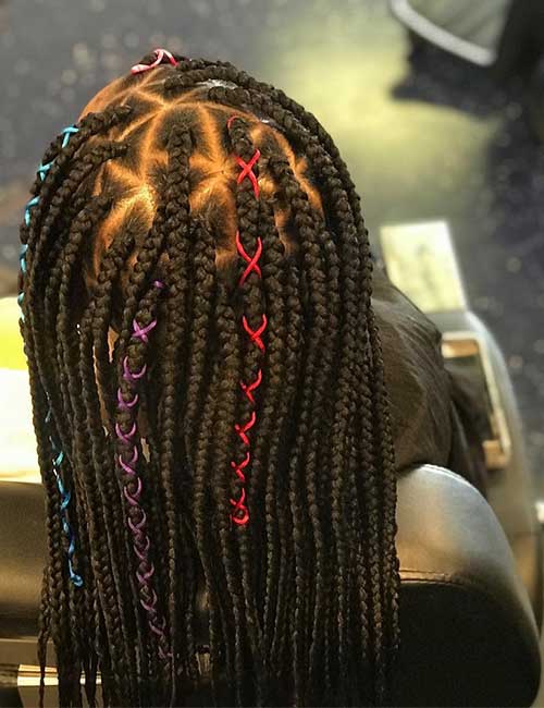 Thread braids a protective hairstyle