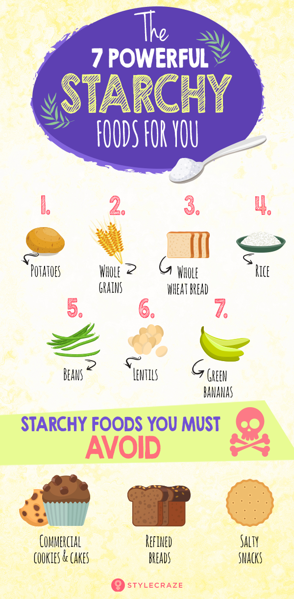 Types Of Starchy Foods