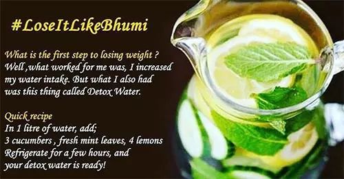 Detox water recipe of Bhumi Pedhnekar's diet