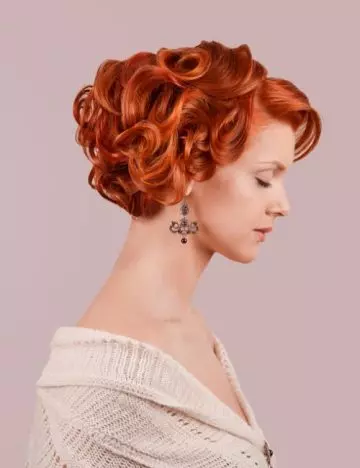 Curly updo hairstyle