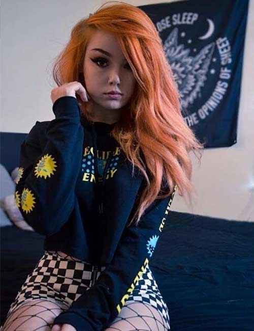 Gorgeous ginger hair color for east Asian ladies