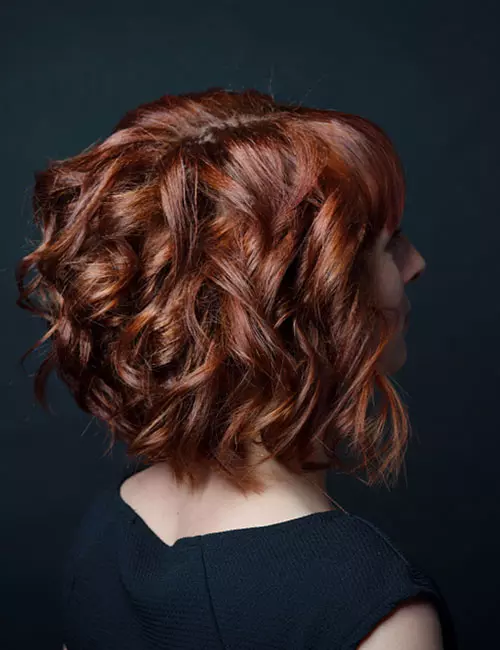 Intense-to-light rose brown hair color