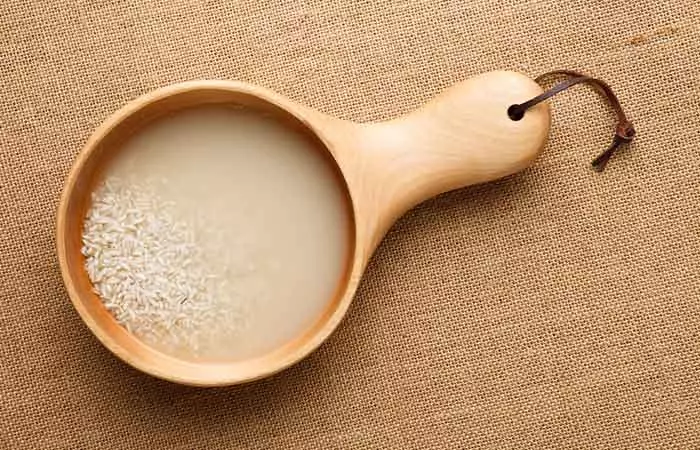 It was rice water