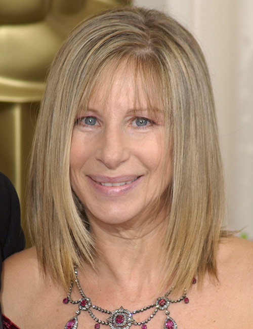 Light bangs hairstyle for women over 70