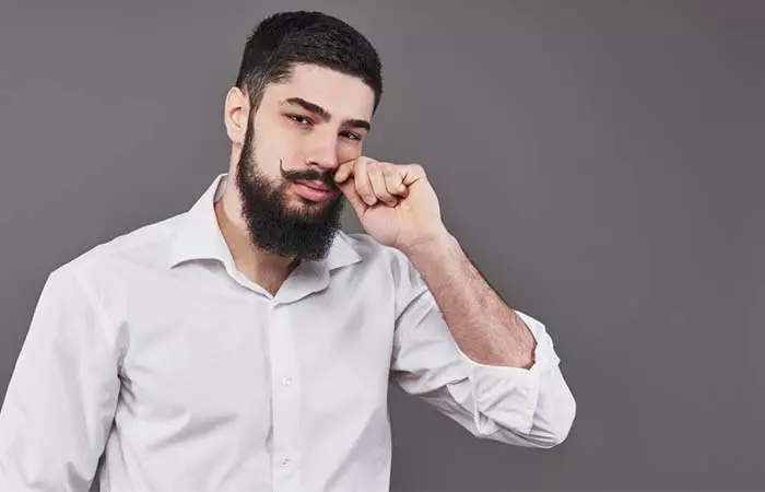 Man Touches His Mustache At Least 760 Times In A Period Of 24 Hours