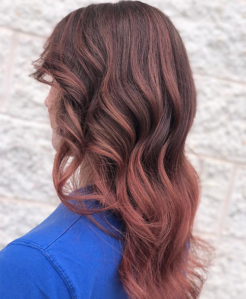 Red rose brown hair color