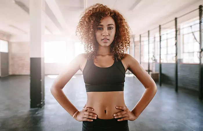 Exercising woman