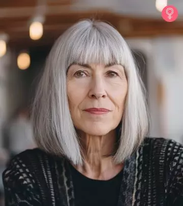 Woman with Hippie Hairstyle