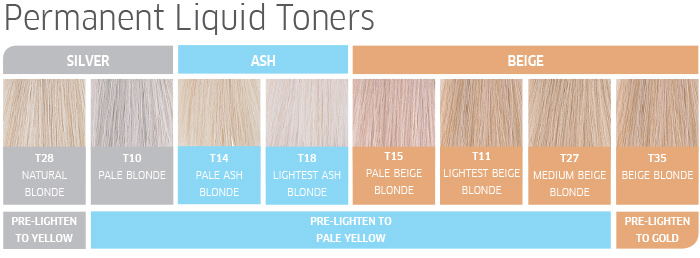 Hair Toner Chart
