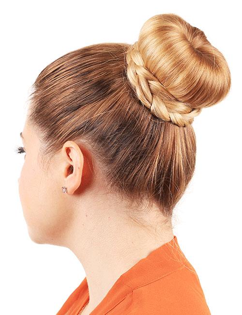 Braid Wrapped High Bun