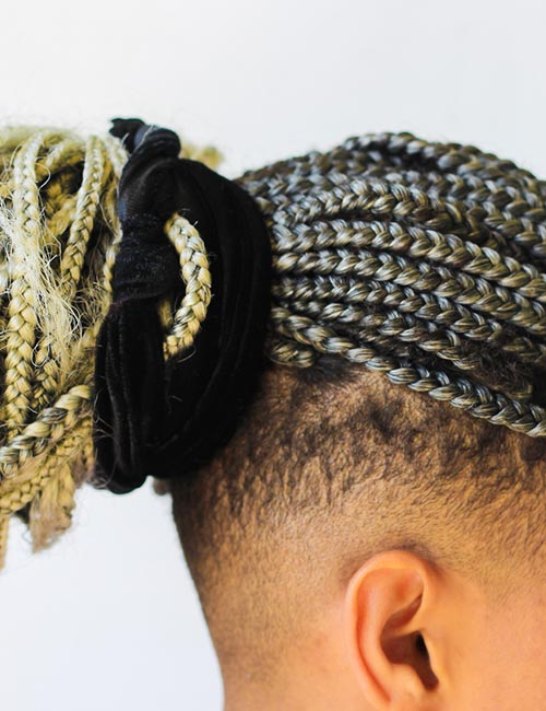 Braided mohawk hairstyle