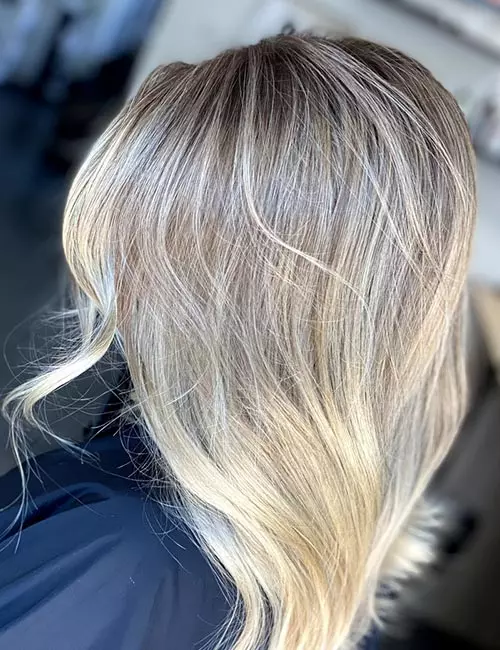 Cool-toned shag haircut