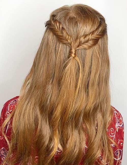 Half Up Crown Braid