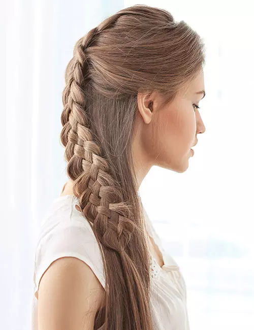 Half-Up Dutch Braid