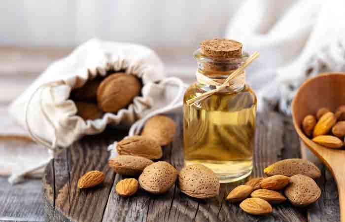 Almond oil can be used for cleansing dry skin.