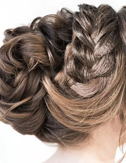 Princess crown braid hairstyle