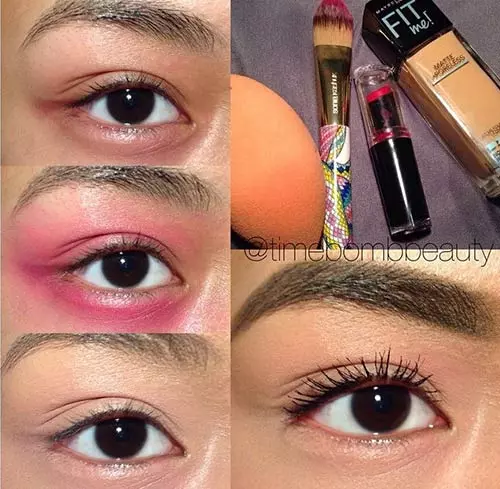 Red Lipstick Can Work As The Perfect Concealer For Dark Circles