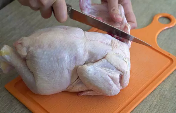 Reusing Tools That Have Come In Contact With The Raw Chicken