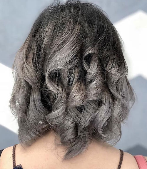 Smokey gray hairstyle for all ages