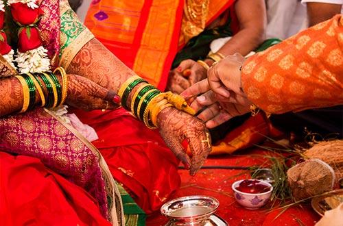 The ‘Hand-In-hand During The Wedding Ceremonies’ Picture